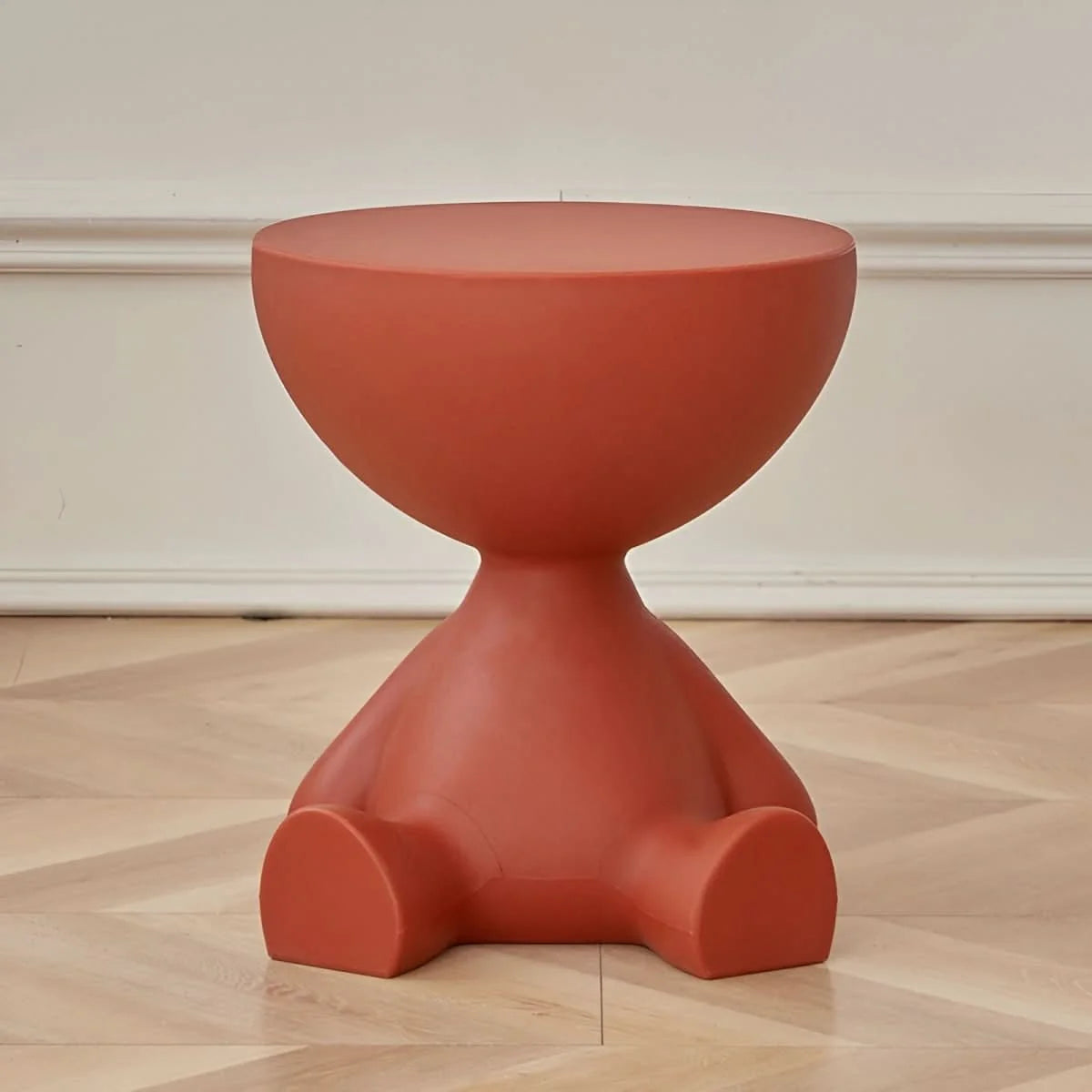 Coffee Table Round Plastic Space-Saving Design