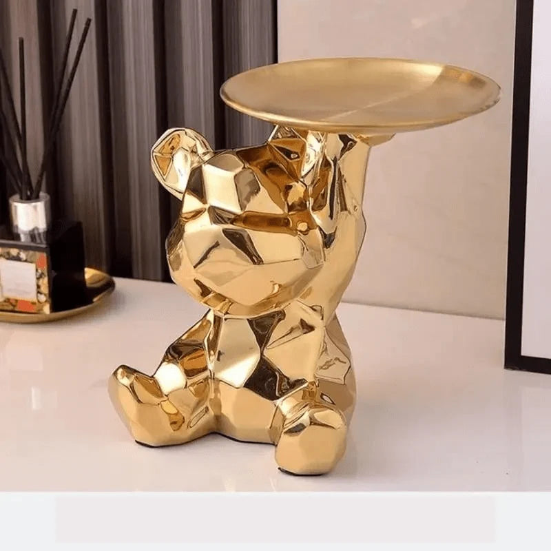 Coin Bank Ceramic With Metal Tray & Coin Slot