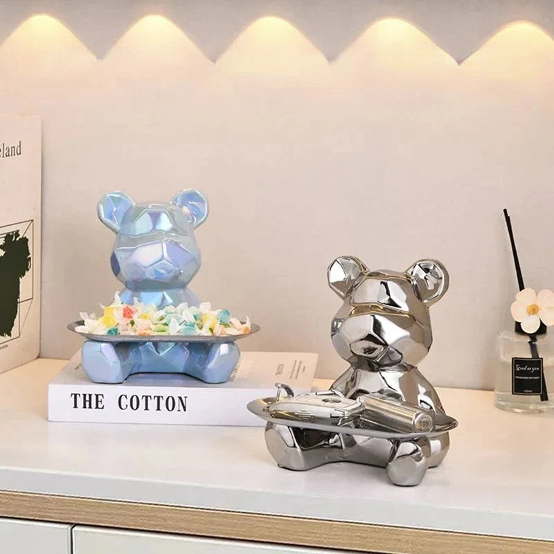 Coin Bank Ceramic With Metal Tray & Coin Slot