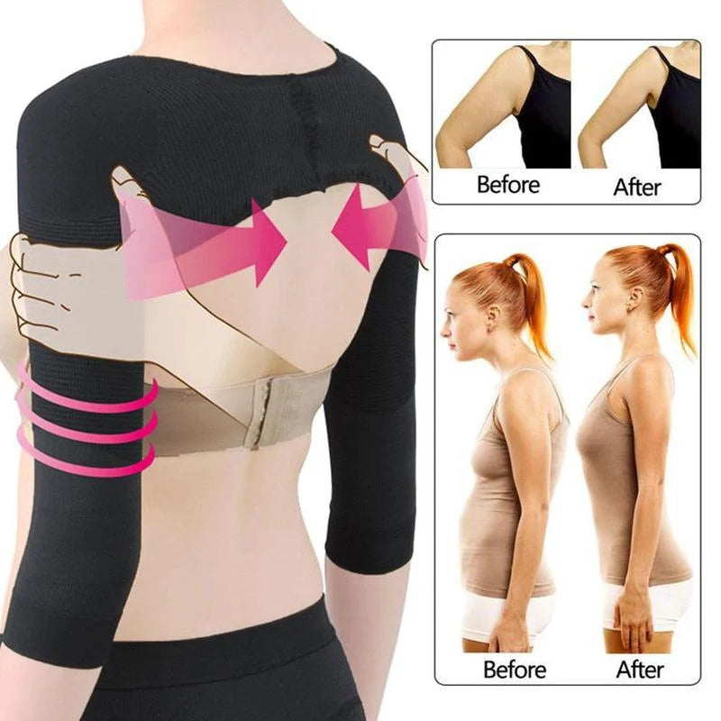 Compression Arm Sleeves Posture Support Seamless Comfort