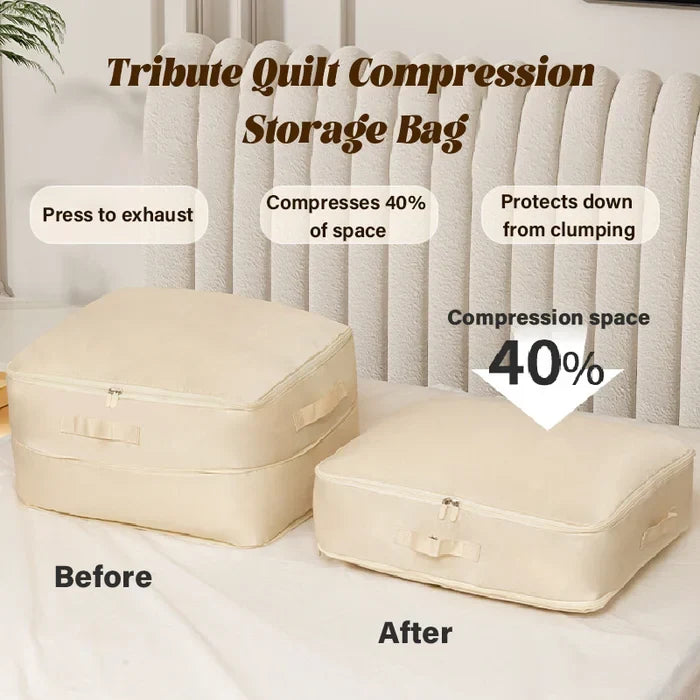 Compression Storage Bag Built-In Zipper Moisture-Resistant Ripstop Fabric