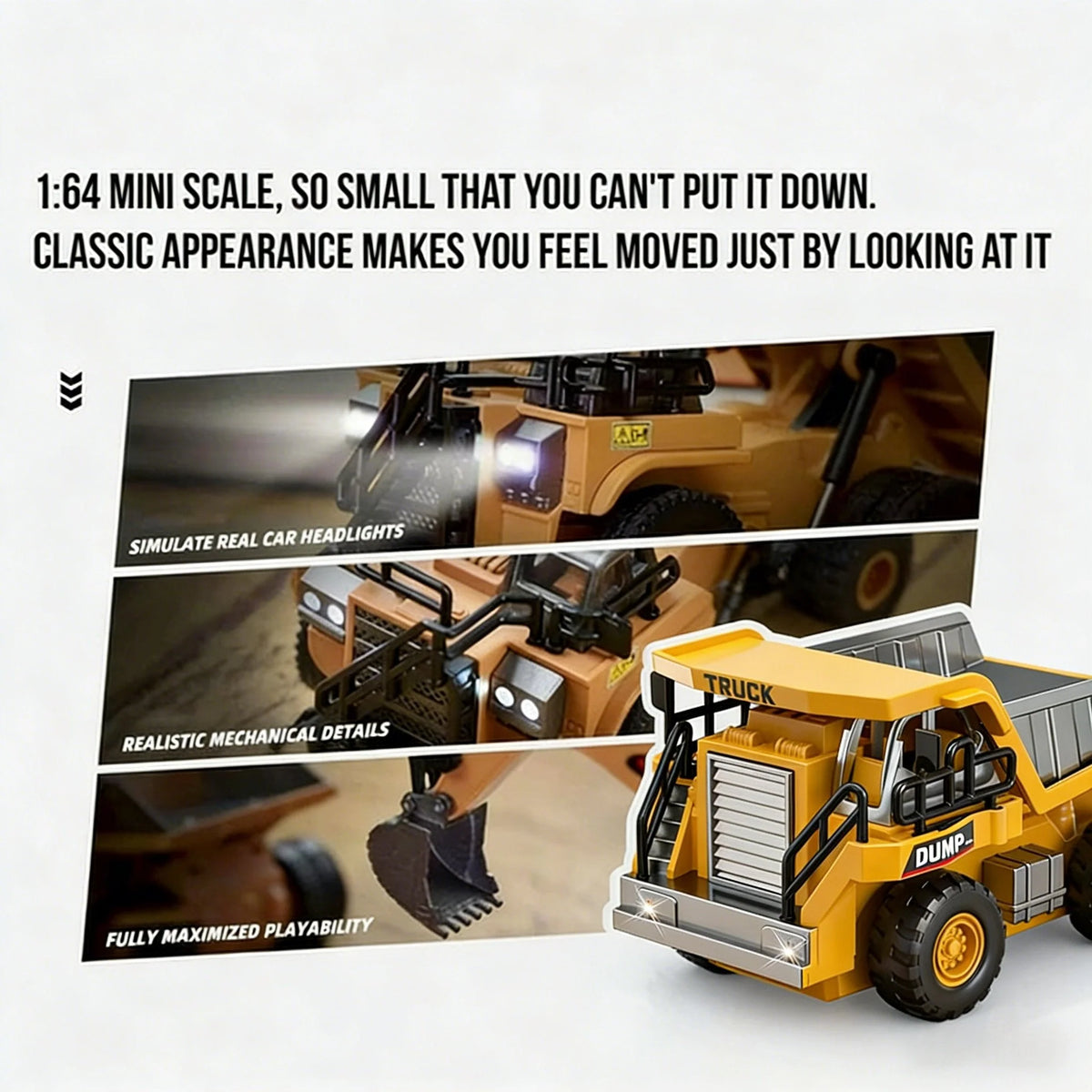 Construction Vehicle Remote-Controlled Movable Arm All-Terrain