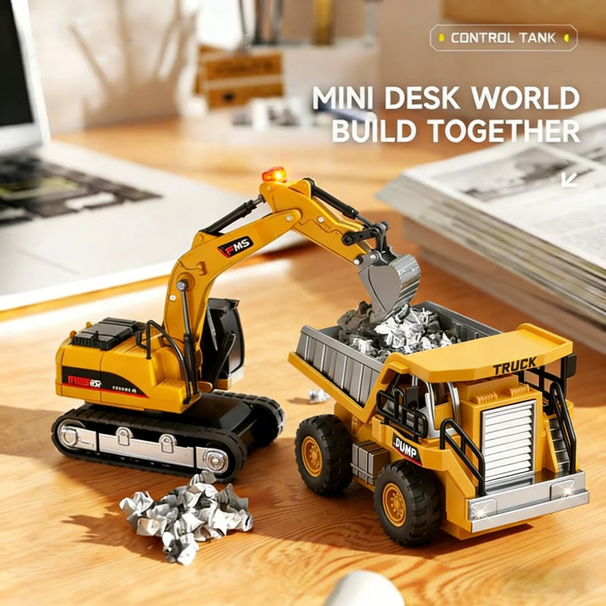 Construction Vehicle Remote-Controlled Movable Arm All-Terrain