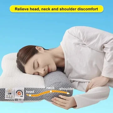 Contoured Neck Pillow Multi-Zone Machine Washable Back & Side Sleeping