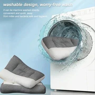 Contoured Neck Pillow Multi-Zone Machine Washable Back & Side Sleeping