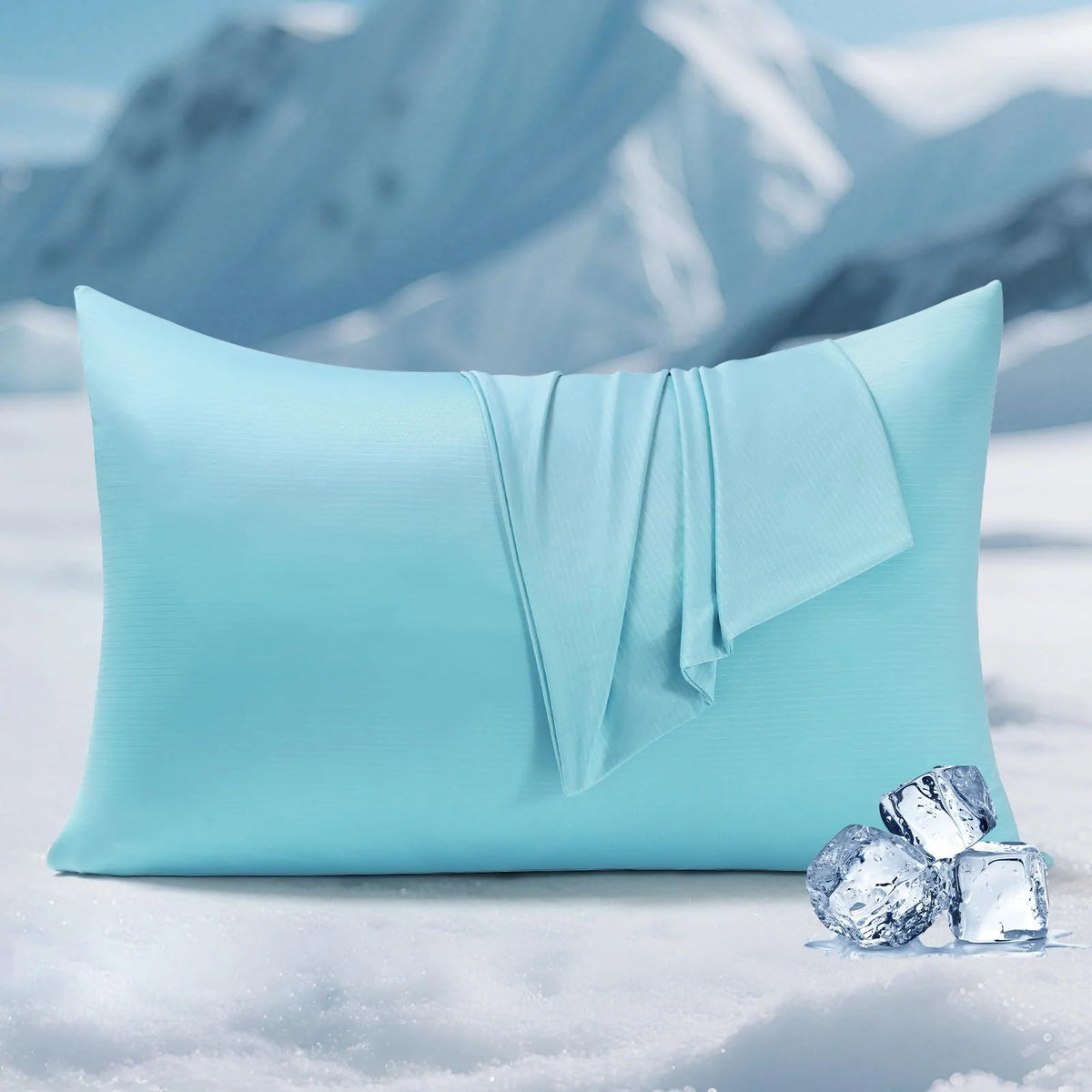 Cooling Pillowcase Dual-Sided Cool-Touch Breathable Silver-Ion Freshness