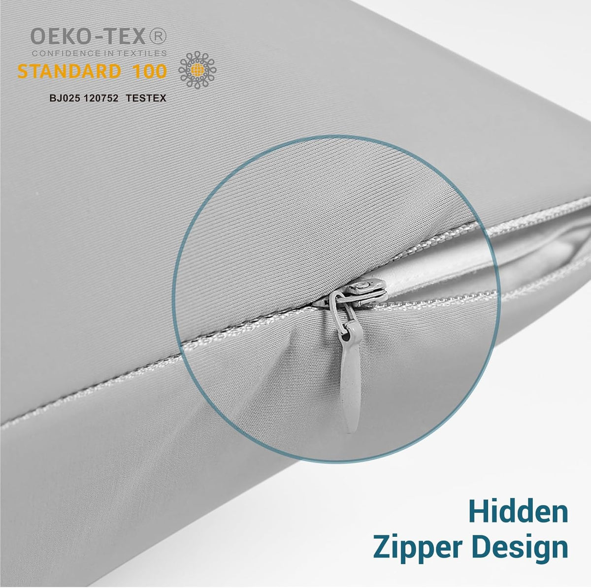 Cooling Pillowcases Set of 2 Hidden Zipper