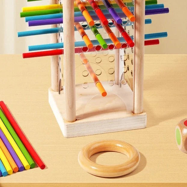 Counting Sticks Set Colorful Non-Toxic Wooden Pieces