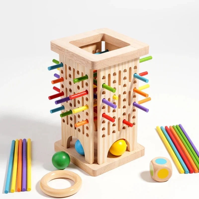 Counting Sticks Set Colorful Non-Toxic Wooden Pieces