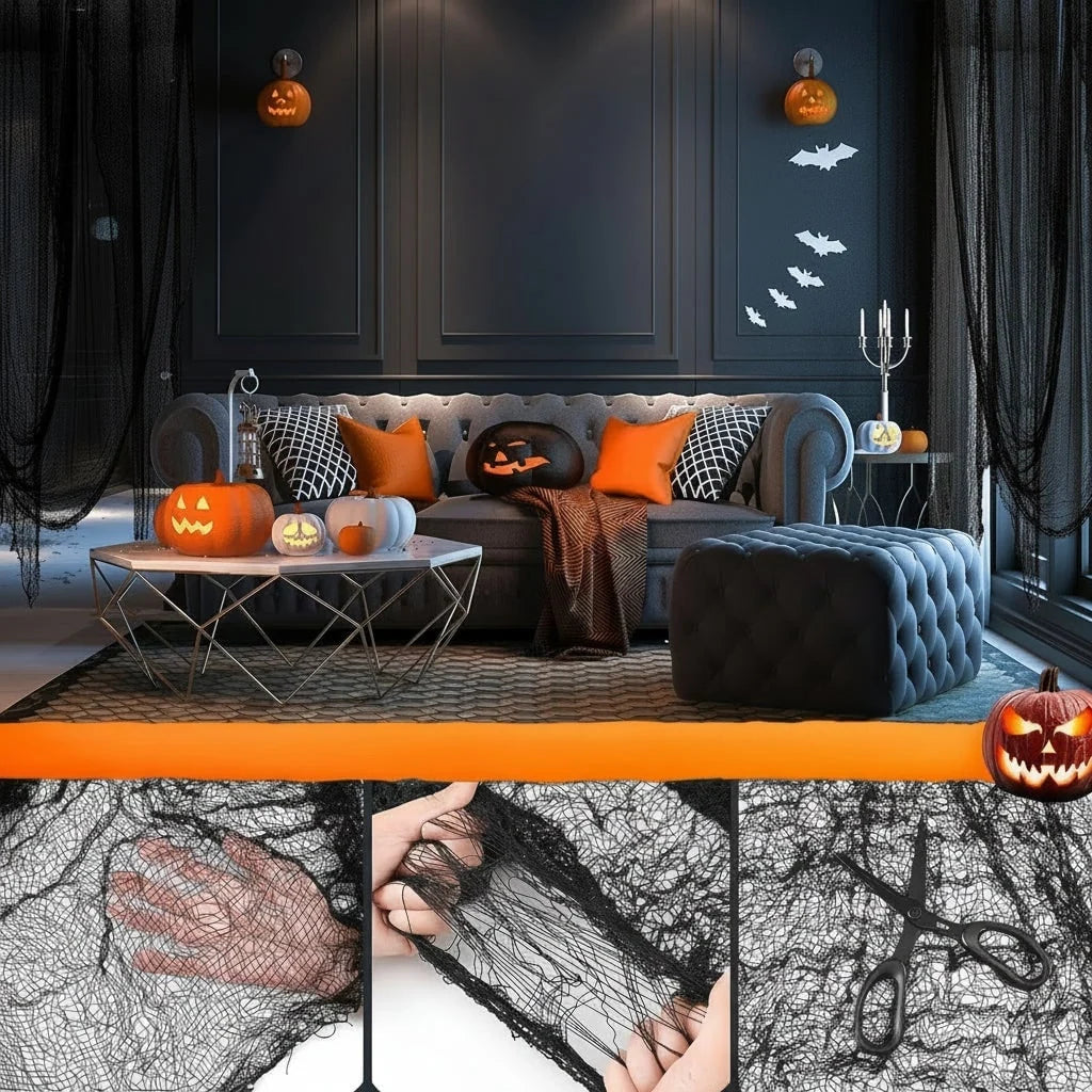 Creepy Cloth Gauze Stretchable Tattered Fabric