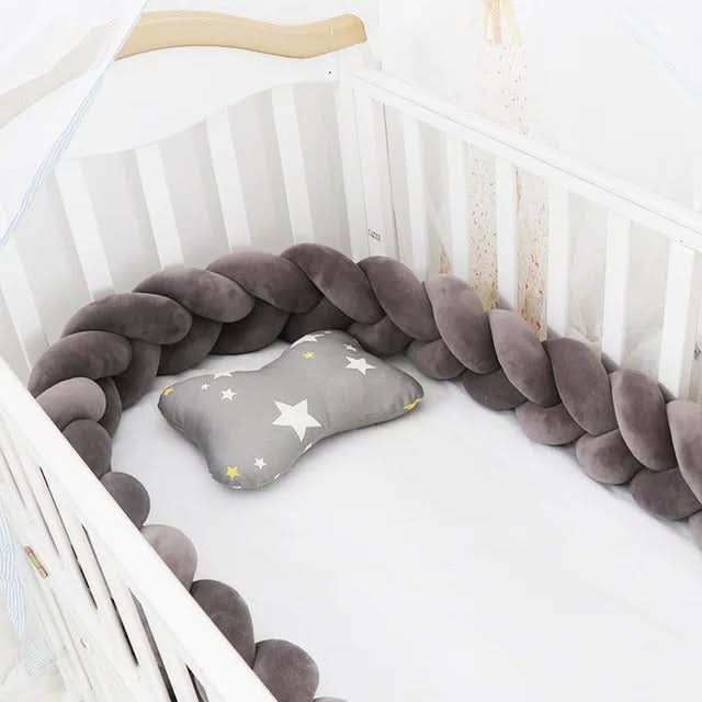 Crib Bumper Braided 100% Cotton Breathable