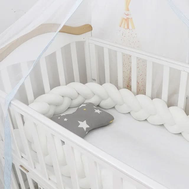 Crib Bumper Braided 100% Cotton Breathable