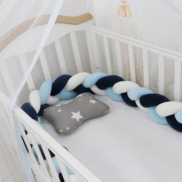 Crib Bumper Braided 100% Cotton Breathable
