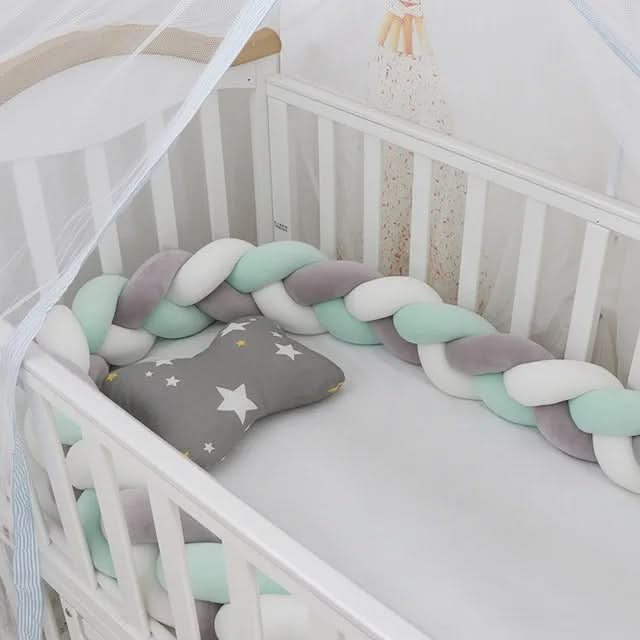 Crib Bumper Braided 100% Cotton Breathable