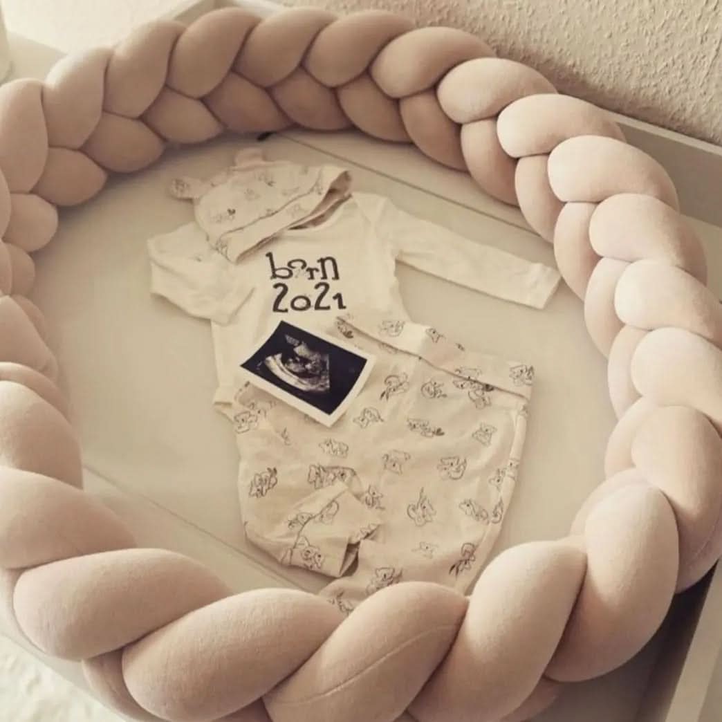 Crib Bumper Braided 100% Cotton Breathable