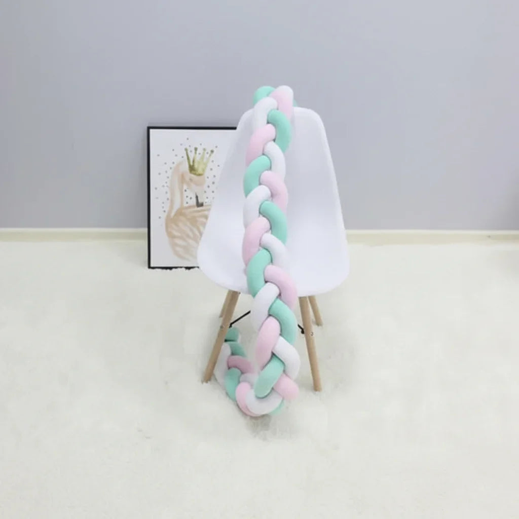 Crib Bumper Braided 100% Cotton Breathable
