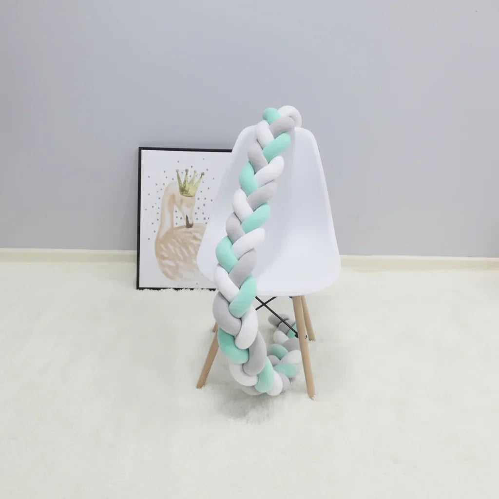 Crib Bumper Braided 100% Cotton Breathable