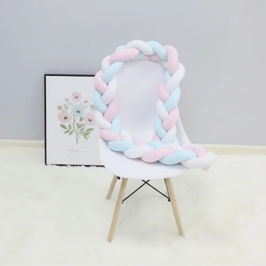 Crib Bumper Braided 100% Cotton Breathable