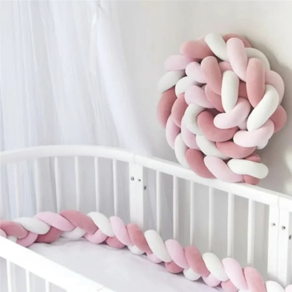 Crib Bumper Braided 100% Cotton Breathable