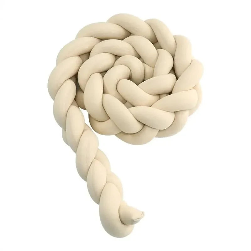 Crib Bumper Braided 100% Cotton Breathable