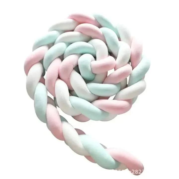 Crib Bumper Braided 100% Cotton Breathable