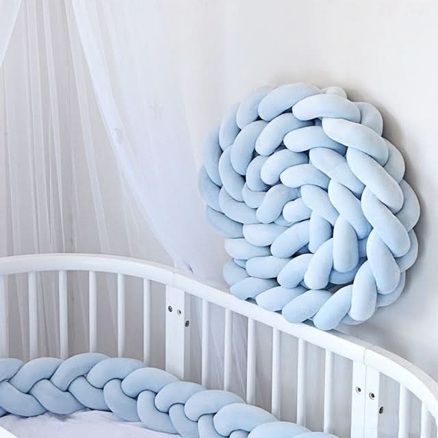 Crib Bumper Braided 100% Cotton Breathable
