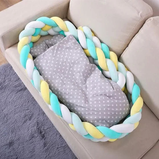 Crib Bumper Braided 100% Cotton Breathable