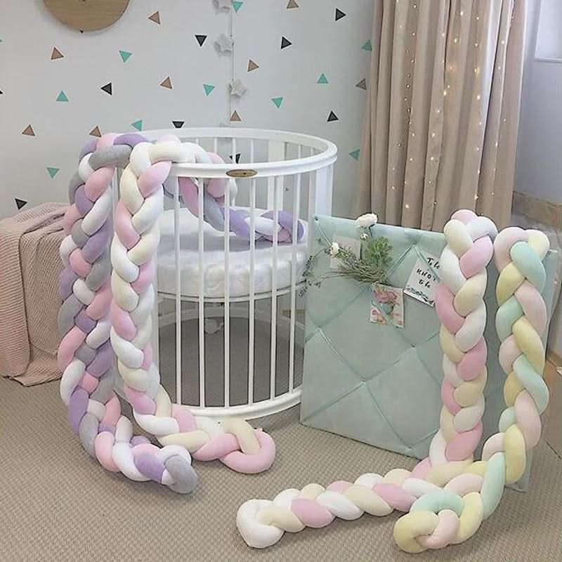 Crib Bumper Braided 100% Cotton Breathable