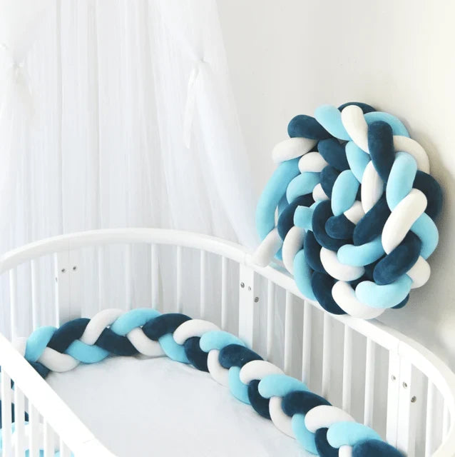 Crib Bumper Braided 100% Cotton Breathable