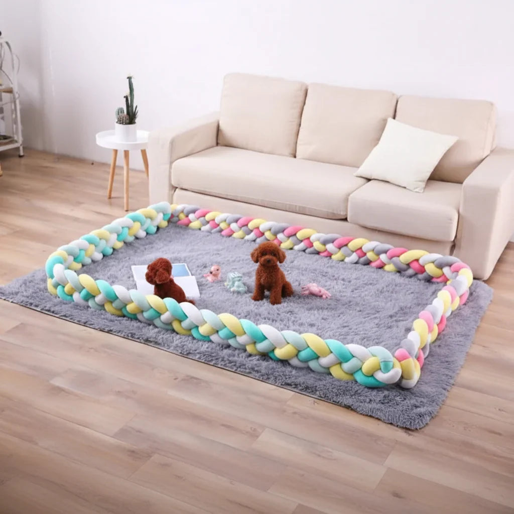 Crib Bumper Braided 100% Cotton Breathable