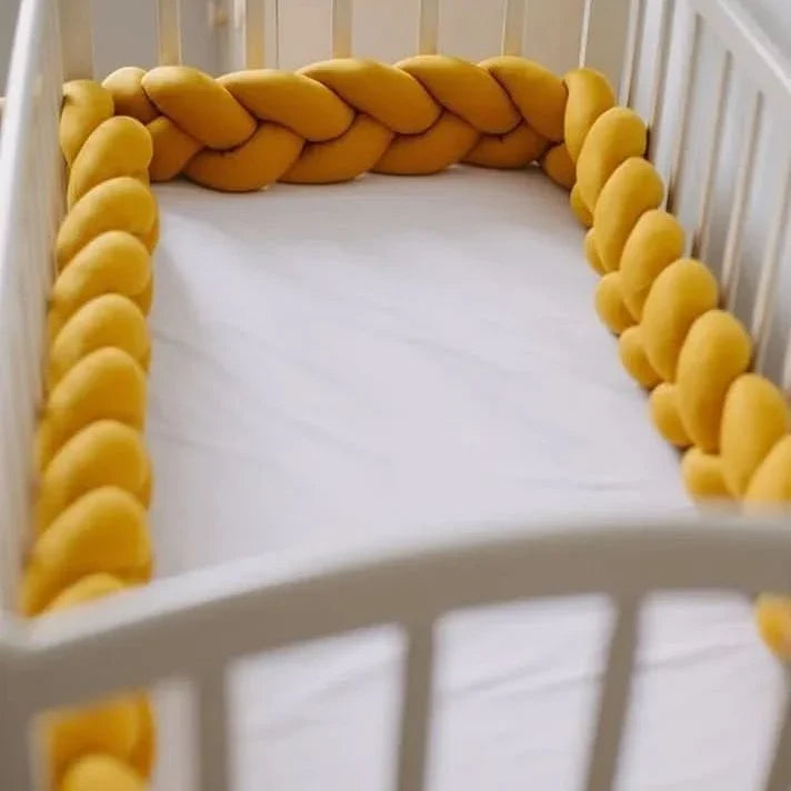 Crib Bumper Braided 100% Cotton Breathable