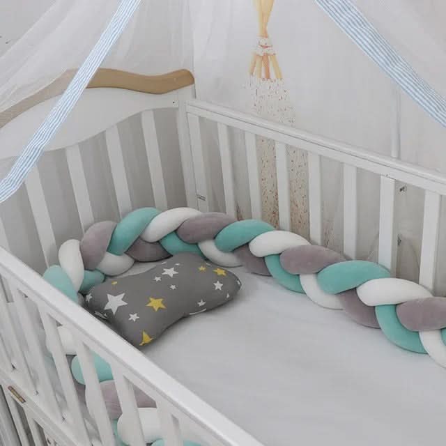 Crib Bumper Braided 100% Cotton Breathable