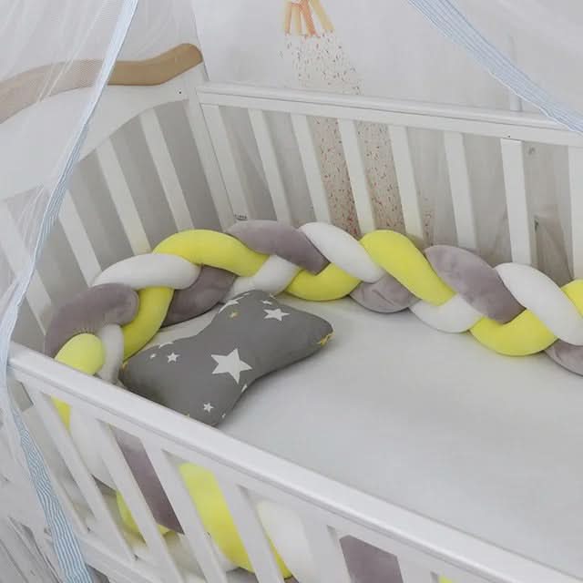 Crib Bumper Braided 100% Cotton Breathable