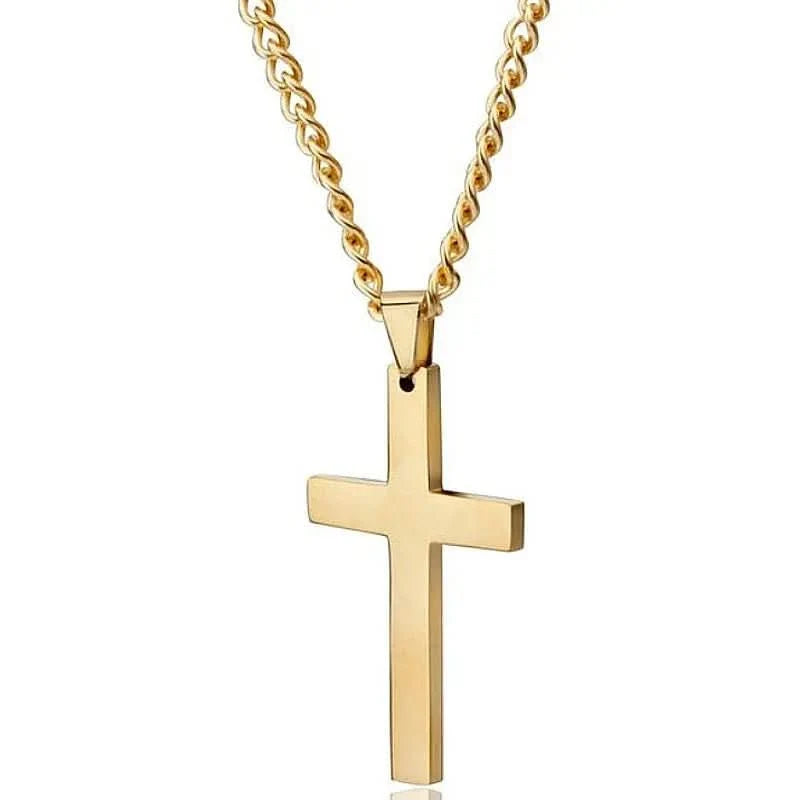 Cross Necklace Stainless Steel Pendant Timeless Design