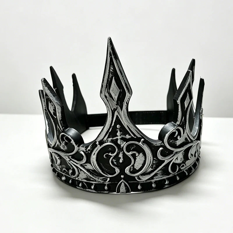 Crown Tiara Pointed Metal Lightweight Costume Accessory