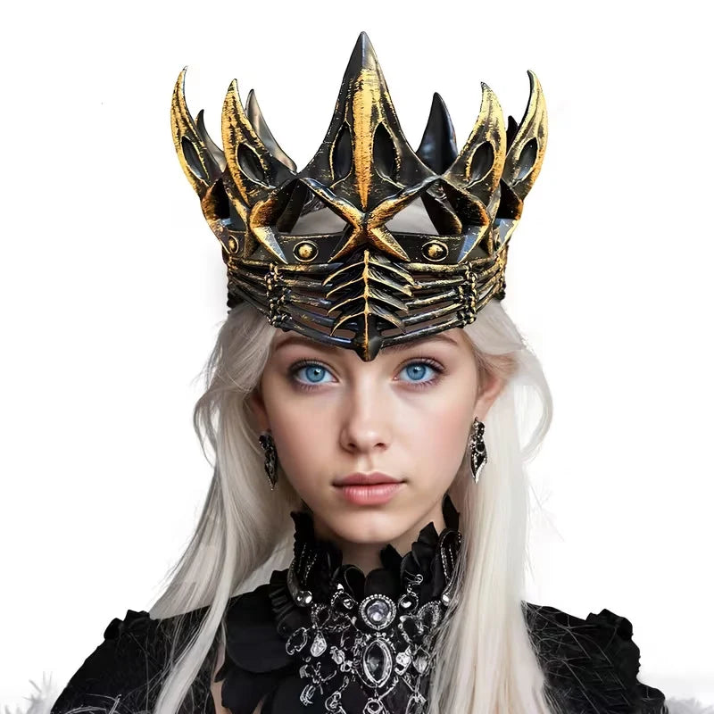 Crown Tiara Pointed Metal Lightweight Costume Accessory