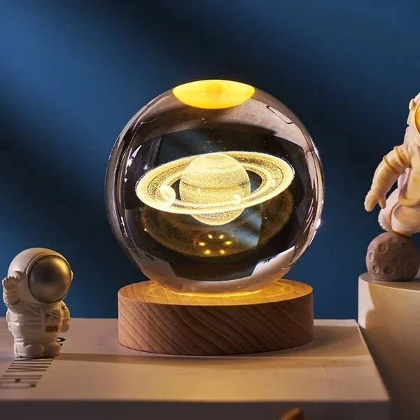 Crystal Ball 3D Engraved LED Light Base