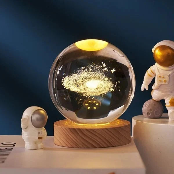 Crystal Ball 3D Engraved LED Light Base