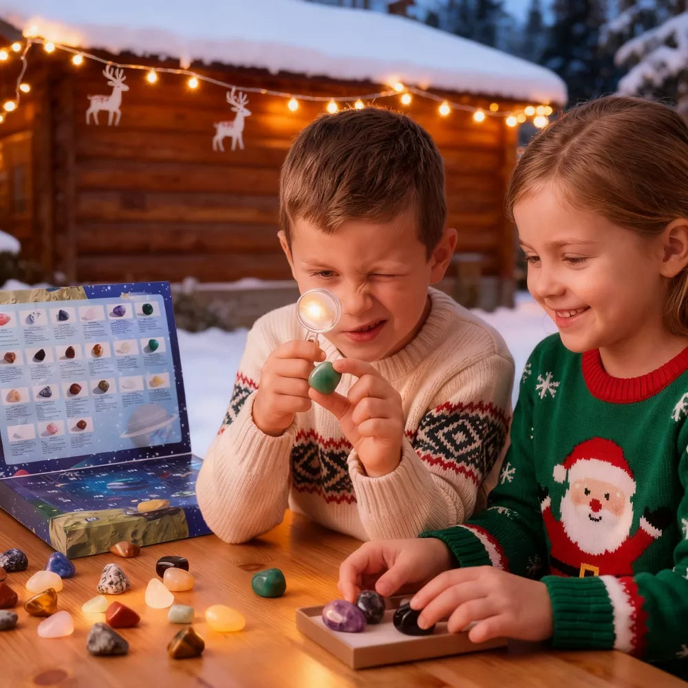 Crystal Excavation Advent Calendar 21 Natural Geodes