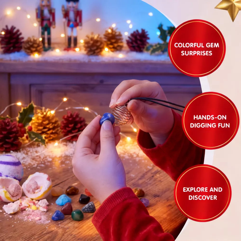 Crystal Excavation Advent Calendar 21 Natural Geodes