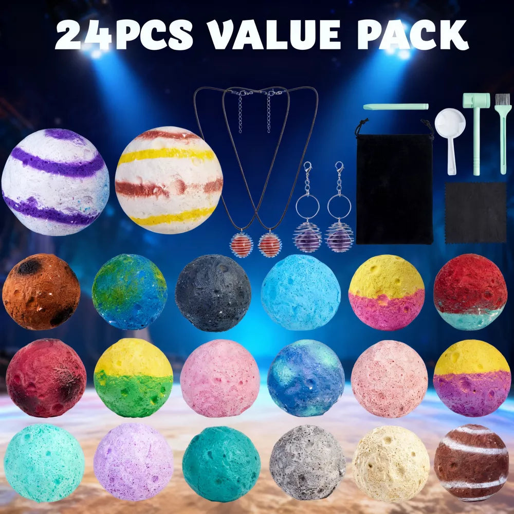 Crystal Excavation Advent Calendar 21 Natural Geodes