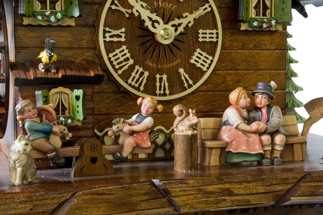 Cuckoo Clock Wooden Chalet Music & Night Shutoff