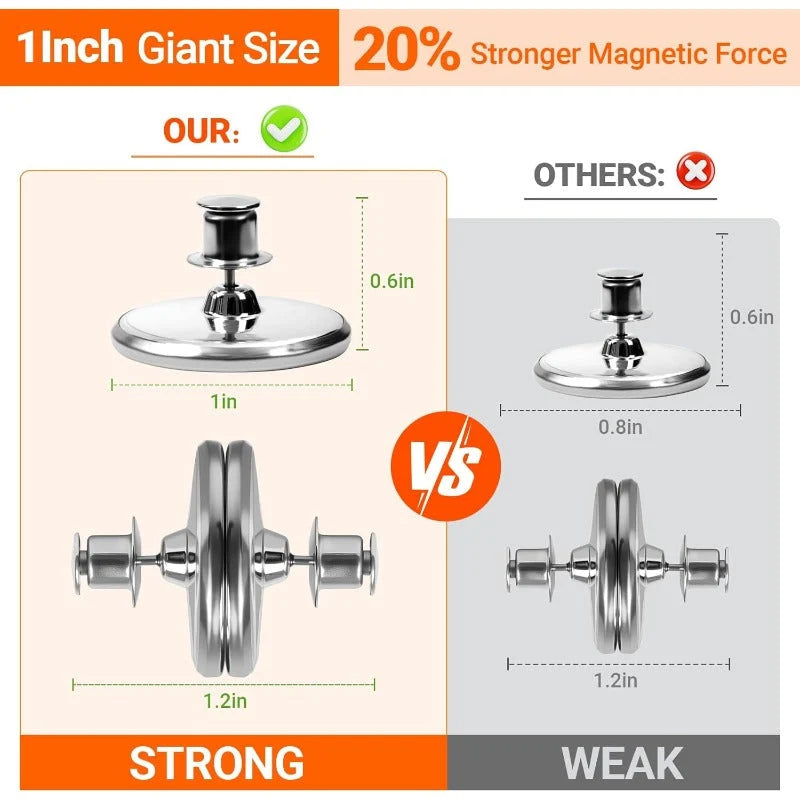 Curtain Clips Magnetic Strong Hold No-Drill Installation