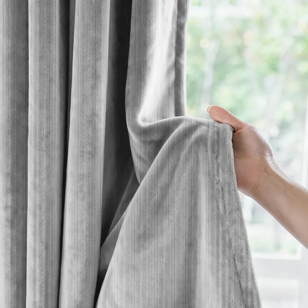 Curtain Set Thermal Insulating Light-Reducing Grommet Hanging