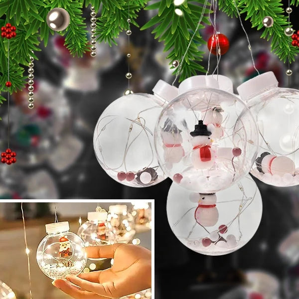 Curtain String Lights 10 LED Ornament Balls Connectable