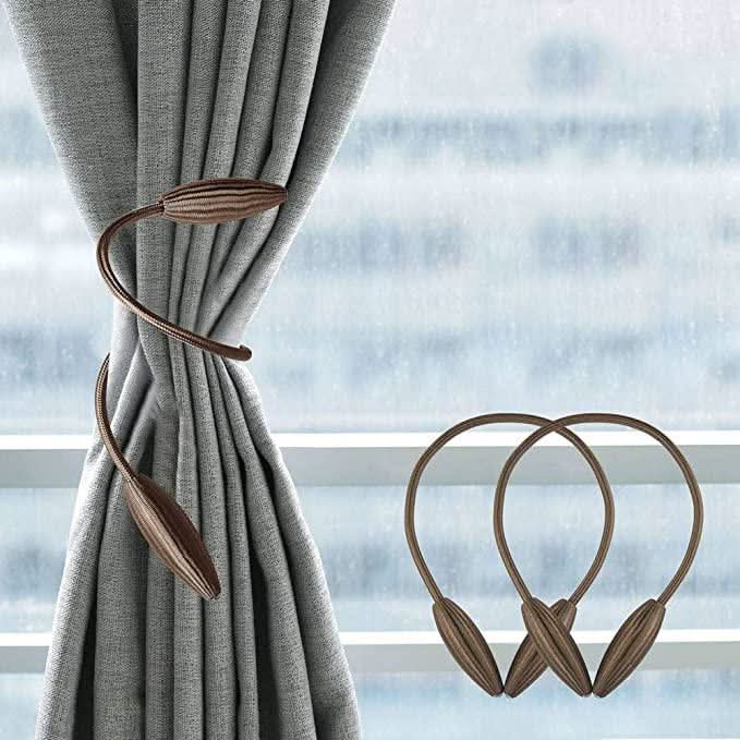 Curtain Tiebacks Flexible Shapeable Tool-Free Installation