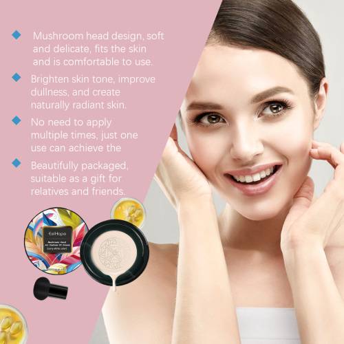 Cushion Concealer Mushroom Head Applicator Natural Coverage