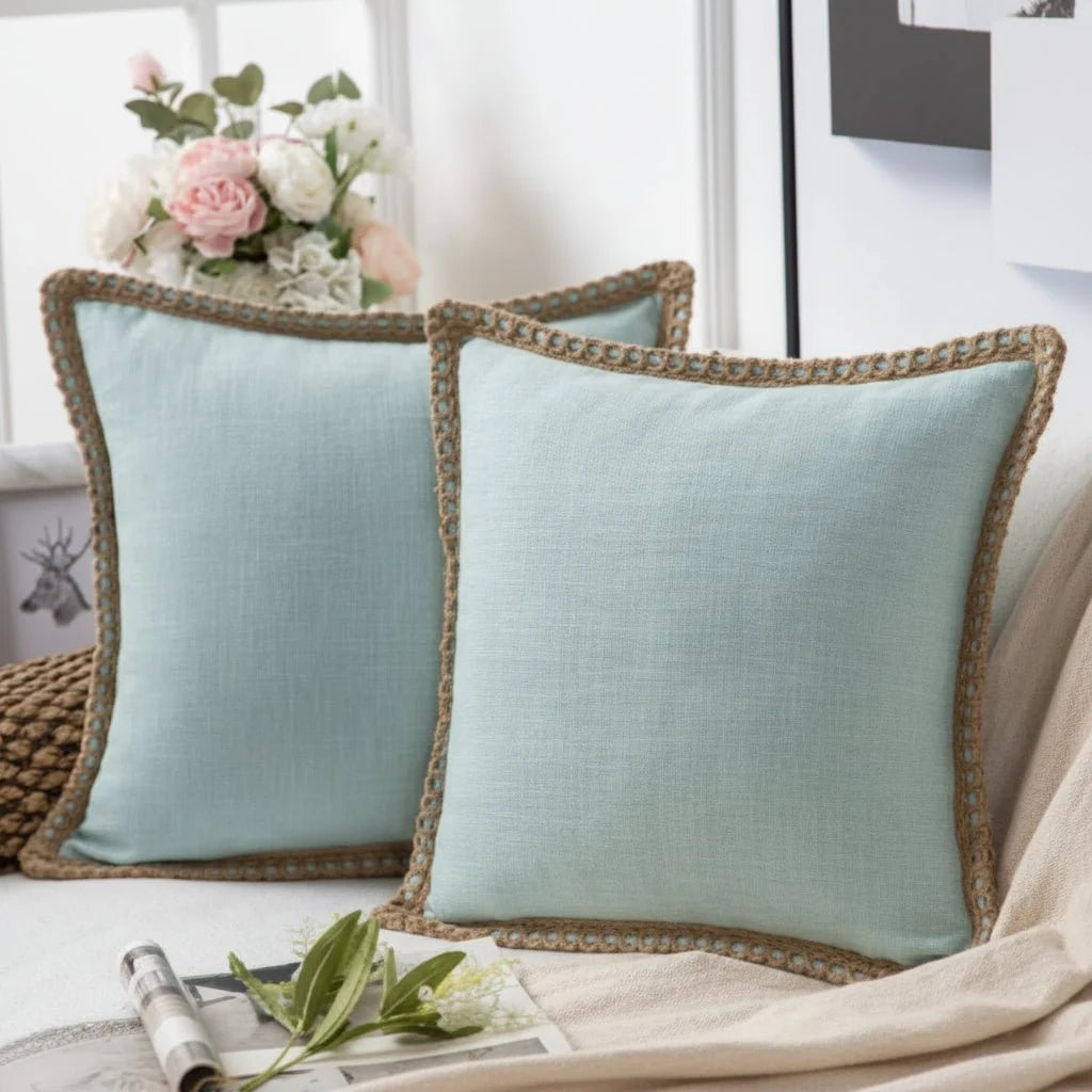 Cushion Cover French-Inspired Pattern Removable & Washable