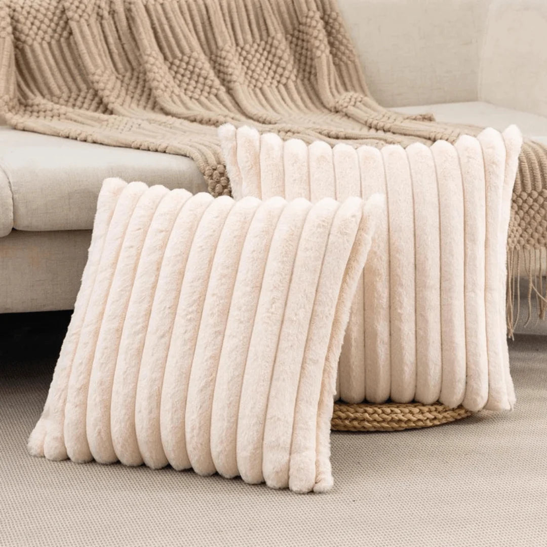 Cushion Cover Plush Ultra-Soft 17.7-Inch Square