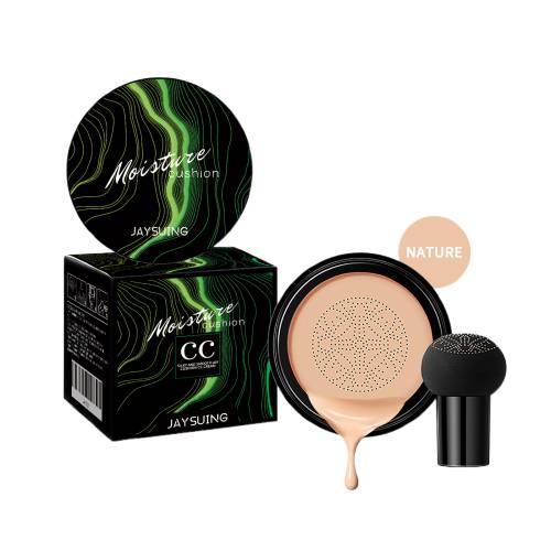 Cushion Foundation Moisturizing Natural Coverage Mushroom Applicator